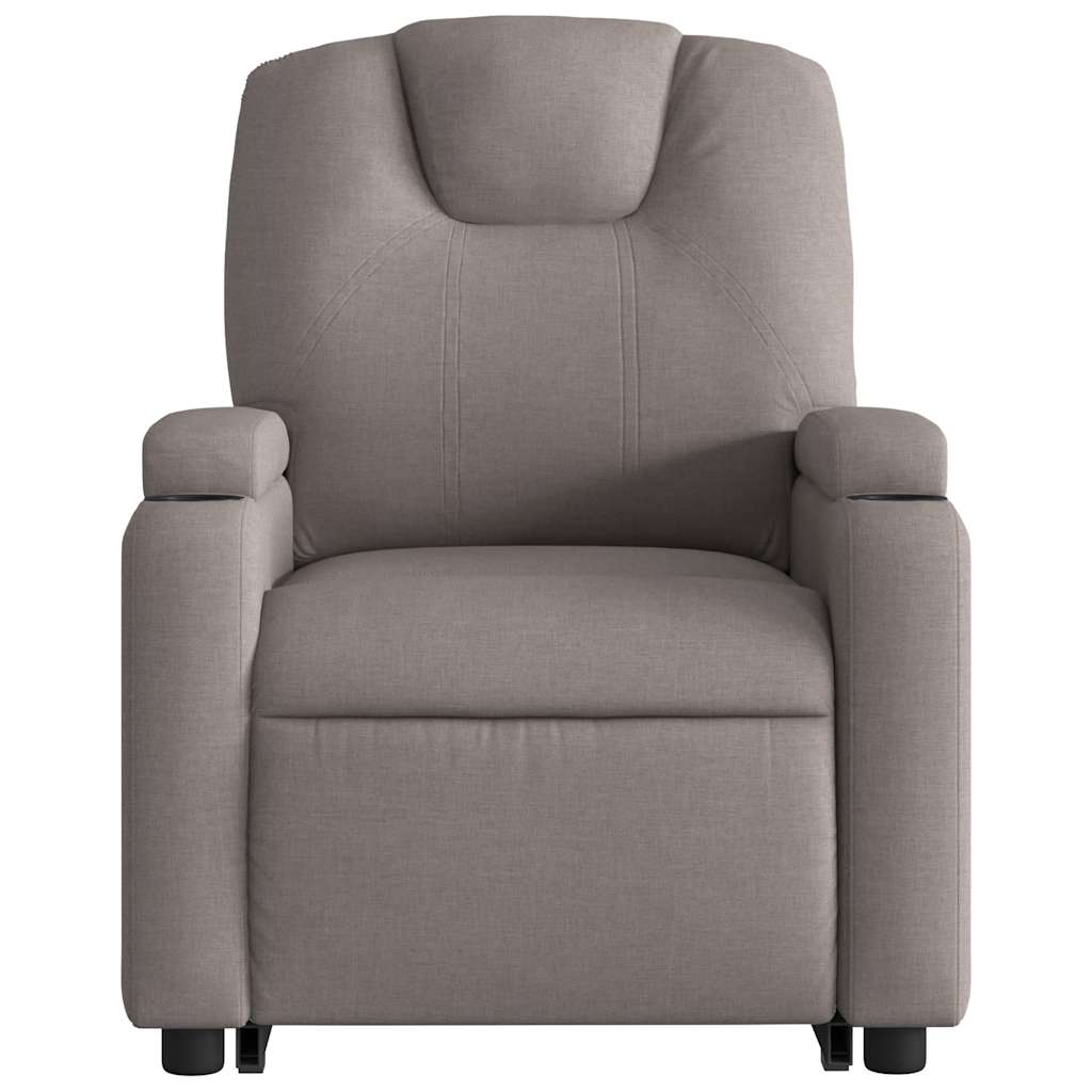 Fauteuil inclinable électrique taupe tissu
