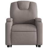 Fauteuil inclinable électrique taupe tissu