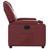Fauteuil inclinable électrique Rouge bordeaux Similicuir