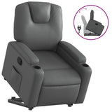 Fauteuil inclinable Gris Similicuir