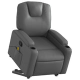 Fauteuil inclinable de massage Gris Similicuir