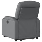 Fauteuil inclinable de massage Gris Similicuir