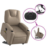 Fauteuil inclinable de massage Cappuccino Similicuir