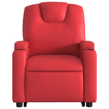 Fauteuil inclinable de massage électrique rouge similicuir