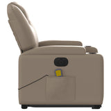 Fauteuil inclinable de massage électrique cappuccino similicuir