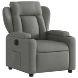 Fauteuil inclinable électrique Gris foncé Tissu
