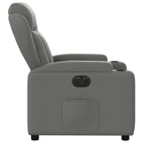 Fauteuil inclinable électrique Gris foncé Tissu