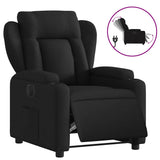 Fauteuil inclinable électrique Noir Tissu