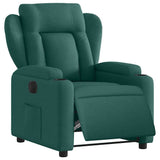 Fauteuil inclinable électrique Vert foncé Tissu