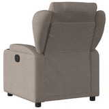 Fauteuil de massage inclinable électrique Taupe Tissu