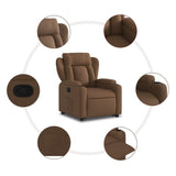 Fauteuil inclinable Marron Tissu