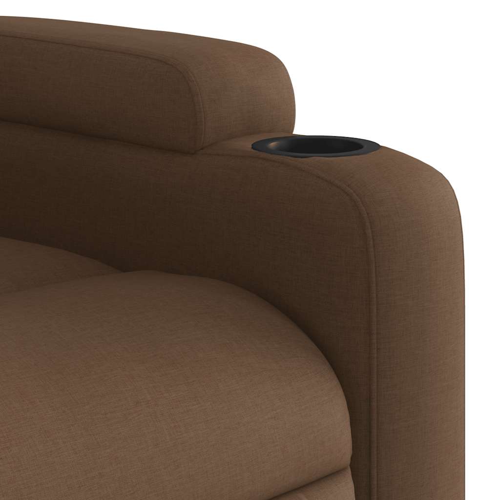 Fauteuil inclinable Marron Tissu