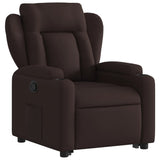 Fauteuil inclinable marron foncé tissu