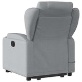 Fauteuil de massage inclinable Gris clair Tissu