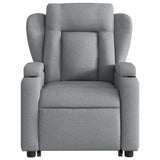 Fauteuil de massage inclinable Gris clair Tissu