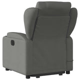 Fauteuil de massage inclinable Gris foncé Tissu