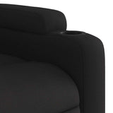 Fauteuil de massage inclinable Noir Tissu