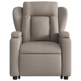 Fauteuil inclinable de massage Taupe Tissu