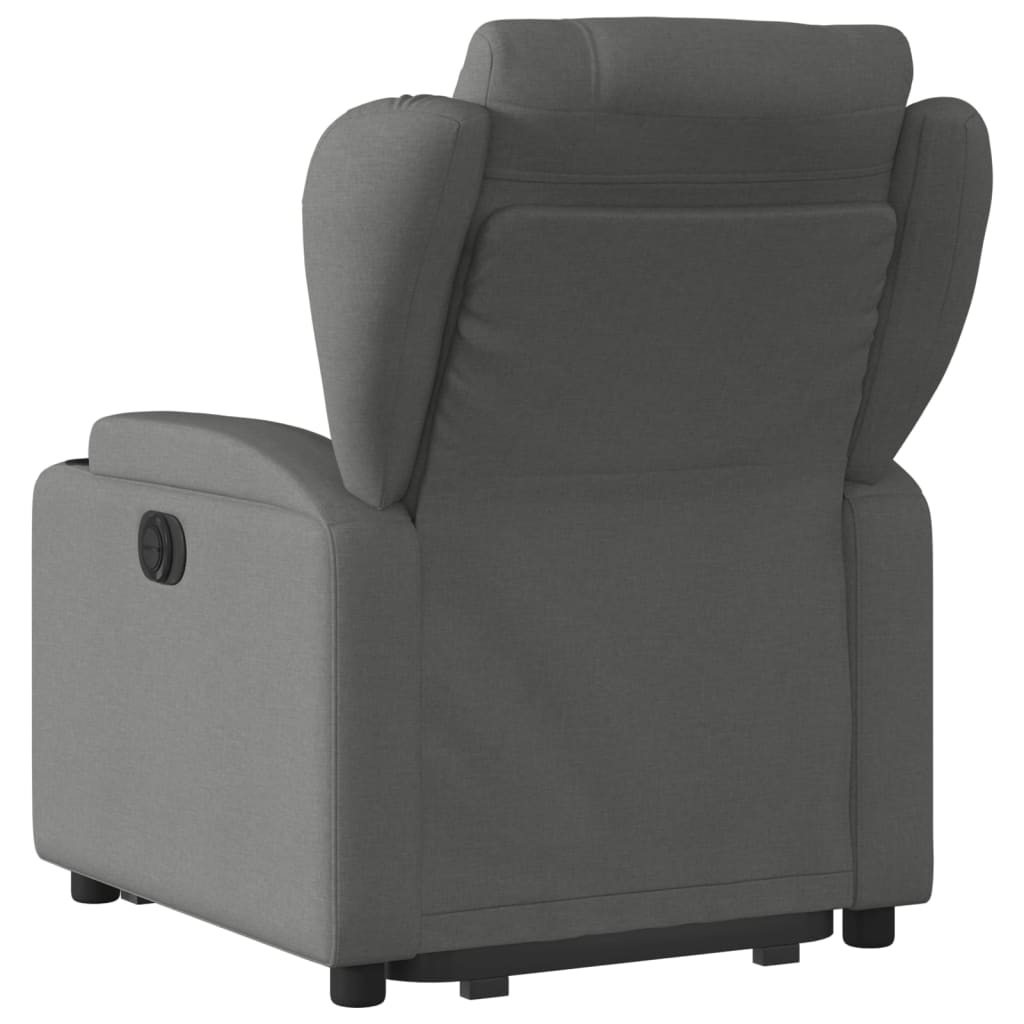 Fauteuil inclinable électrique gris foncé tissu