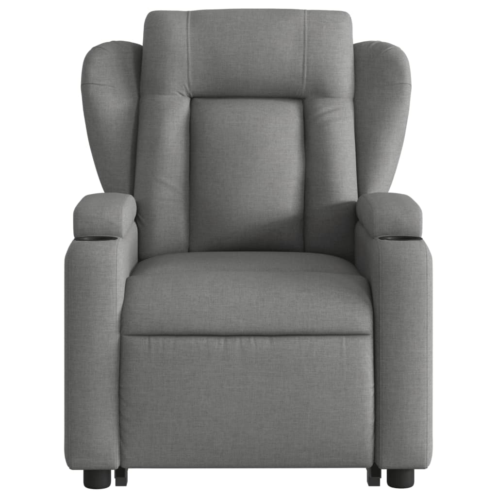 Fauteuil inclinable électrique gris foncé tissu