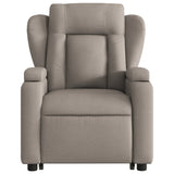 Fauteuil inclinable électrique taupe tissu