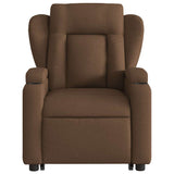 Fauteuil inclinable de massage électrique Marron Tissu