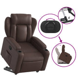 Fauteuil inclinable marron similicuir