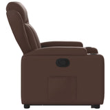 Fauteuil inclinable marron similicuir