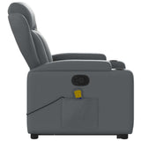 Fauteuil inclinable de massage Gris Similicuir