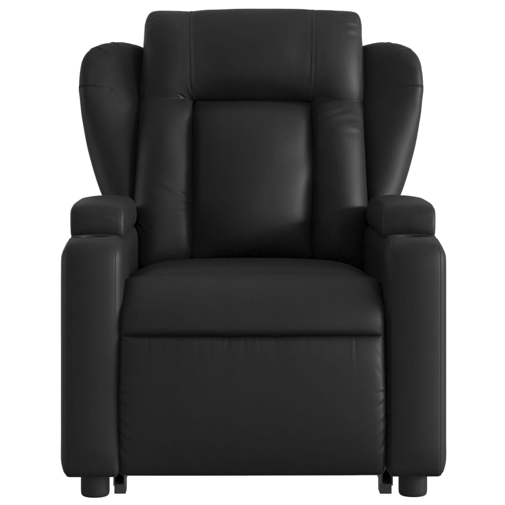 Fauteuil inclinable électrique noir similicuir