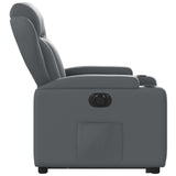 Fauteuil inclinable électrique gris similicuir