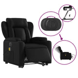 Fauteuil inclinable de massage électrique noir similicuir