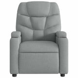 Fauteuil inclinable électrique Gris clair Tissu