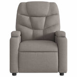 Fauteuil inclinable électrique Taupe Tissu