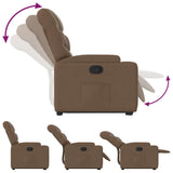 Fauteuil inclinable Marron Tissu