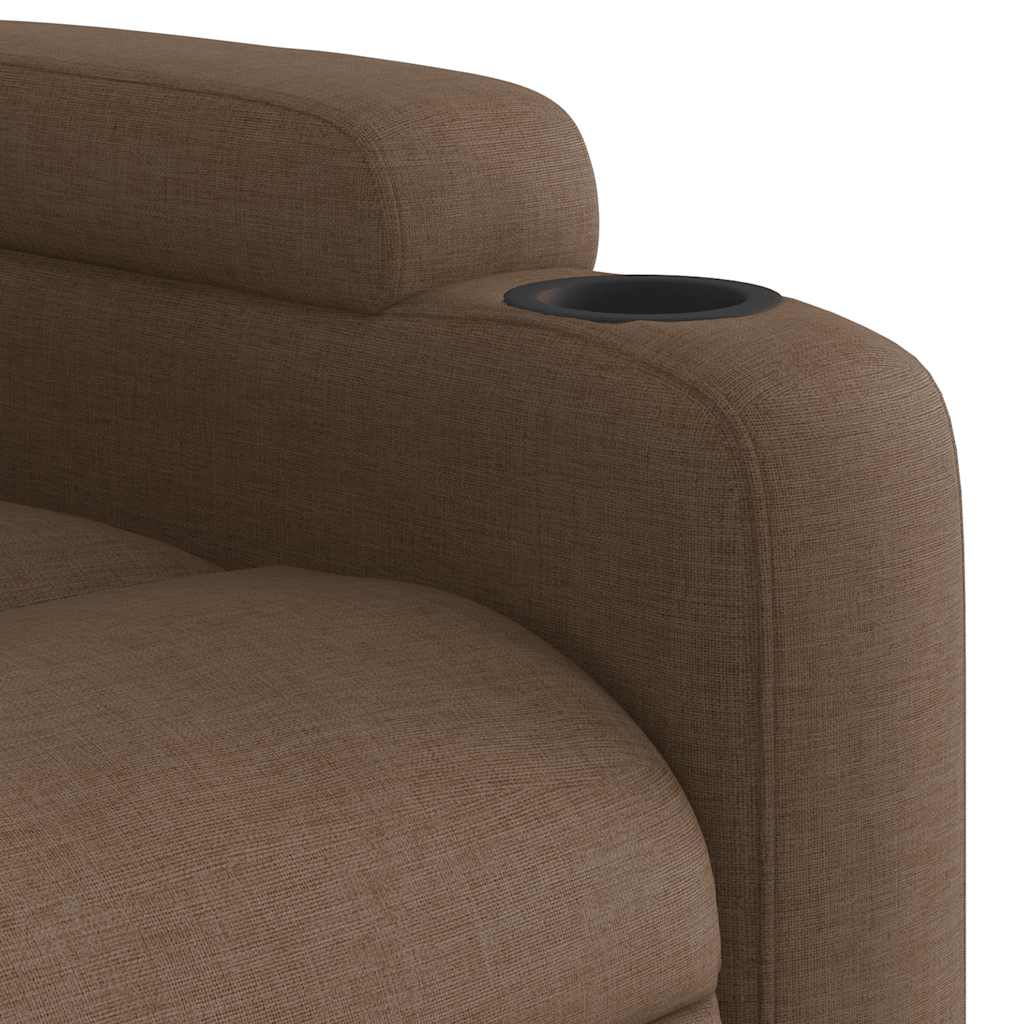 Fauteuil inclinable Marron Tissu