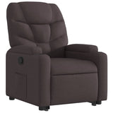 Fauteuil inclinable marron foncé tissu