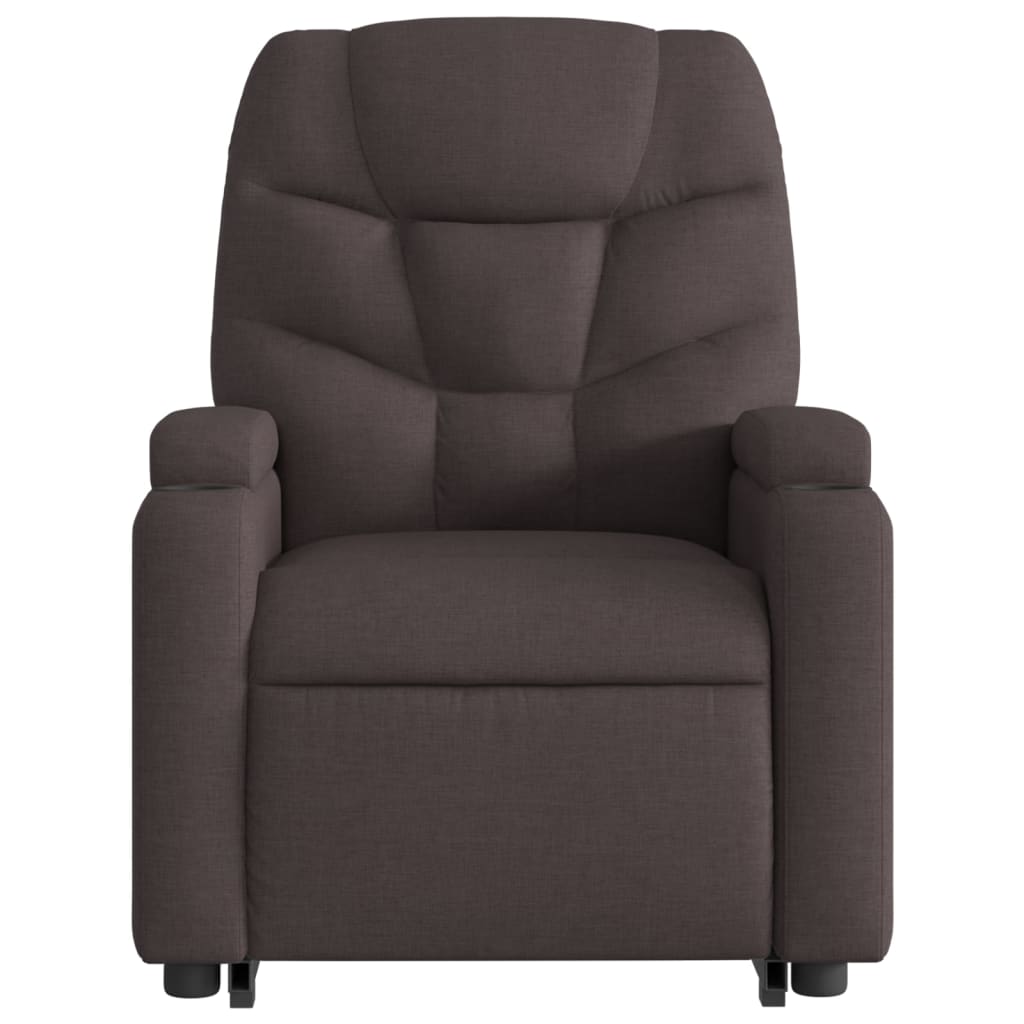 Fauteuil inclinable marron foncé tissu