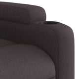 Fauteuil inclinable marron foncé tissu