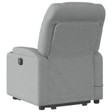 Fauteuil de massage inclinable Gris clair Tissu