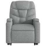Fauteuil de massage inclinable Gris clair Tissu