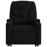 Fauteuil de massage inclinable Noir Tissu