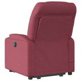 Fauteuil inclinable de massage Rouge bordeaux Tissu