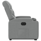 Fauteuil inclinable électrique gris clair tissu