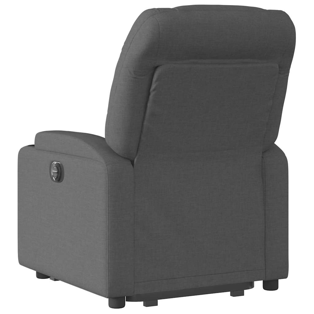 Fauteuil inclinable électrique gris foncé tissu