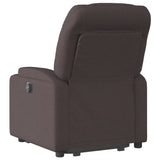 Fauteuil inclinable électrique marron foncé tissu