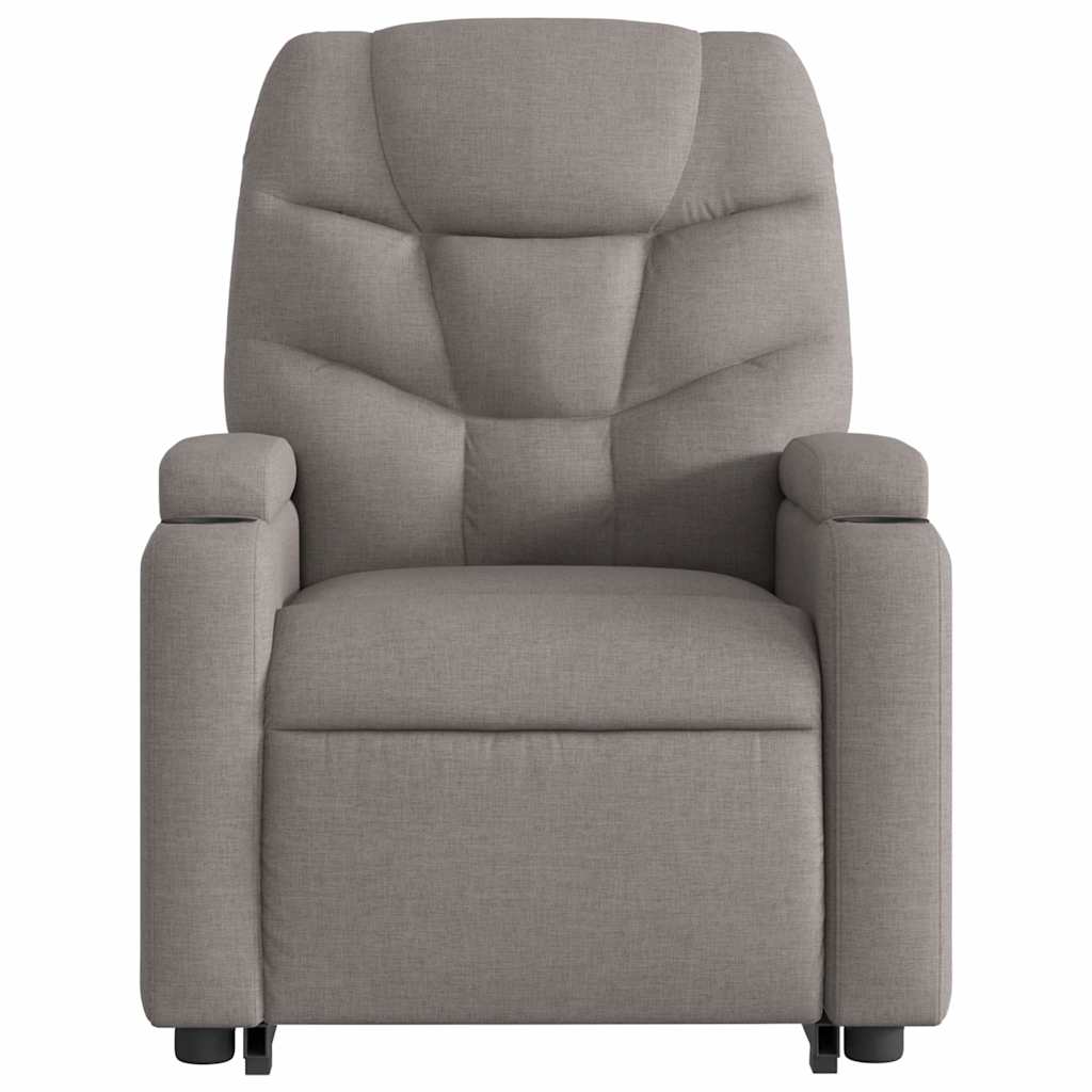 Fauteuil inclinable électrique taupe tissu
