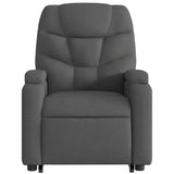 Fauteuil inclinable de massage électrique Gris foncé Tissu