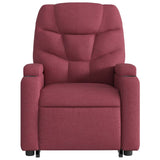 Fauteuil inclinable de massage électrique Rouge bordeaux Tissu