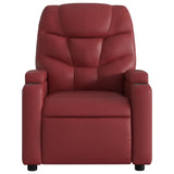Fauteuil inclinable électrique Rouge bordeaux Similicuir